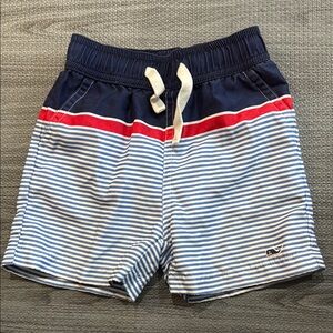 Vineyard Vines/Target Blue and Red Nautical Swim Shorts